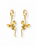 Golden Petal Bloom Dangle Earrings