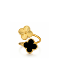 Black Clover Open Statement Ring