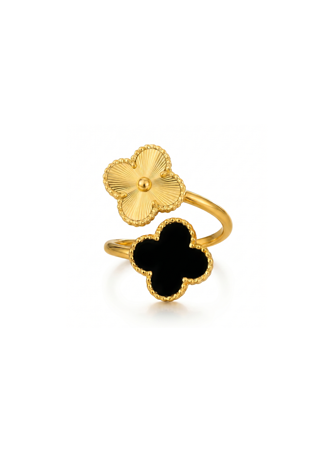 Black Clover Open Statement Ring