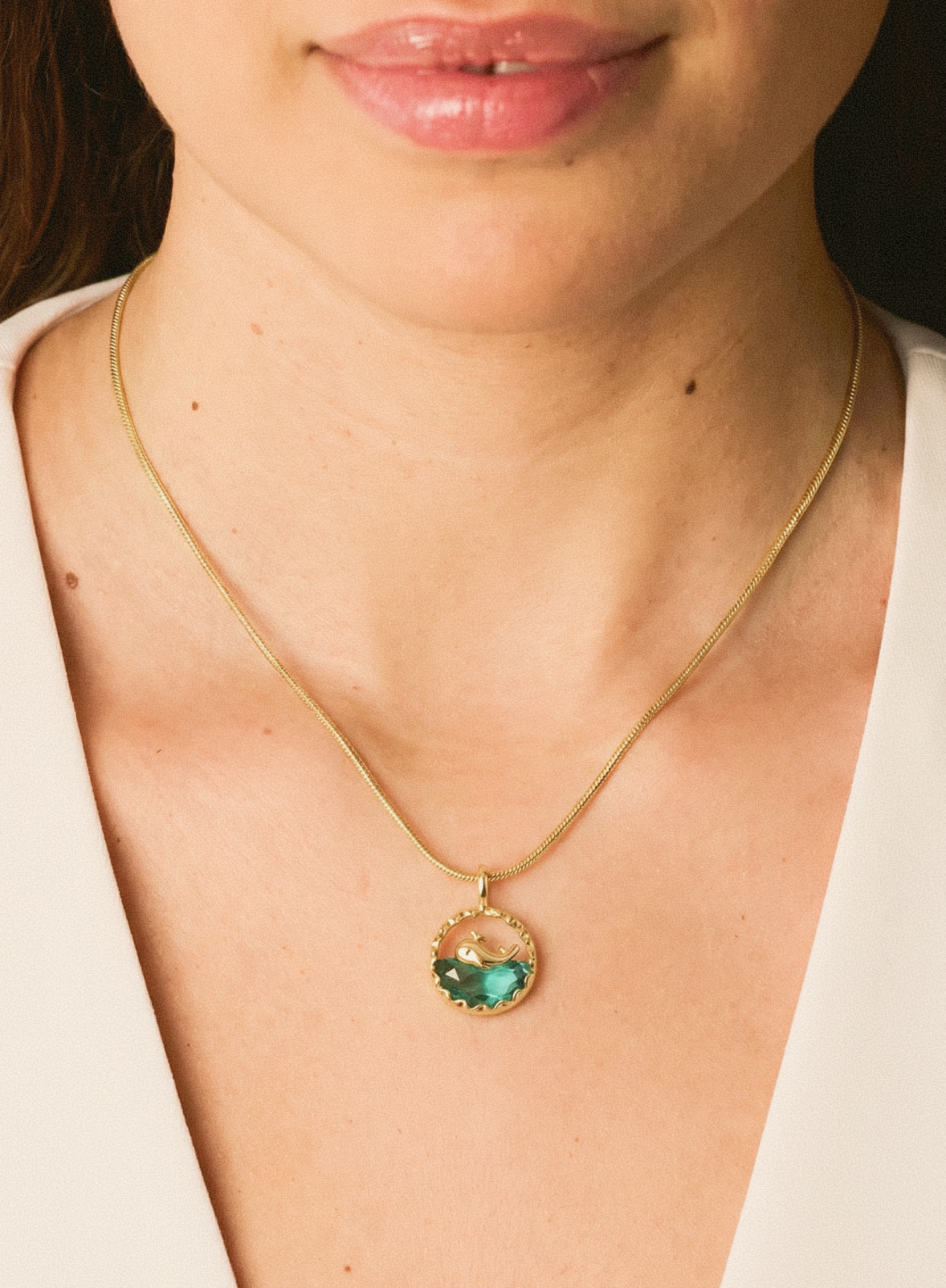 Ocean Wave Medallion Pendant