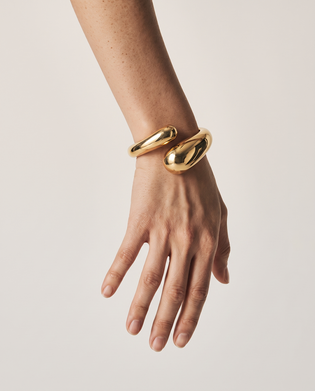 Sleek Gold Open Cuff Bracelet