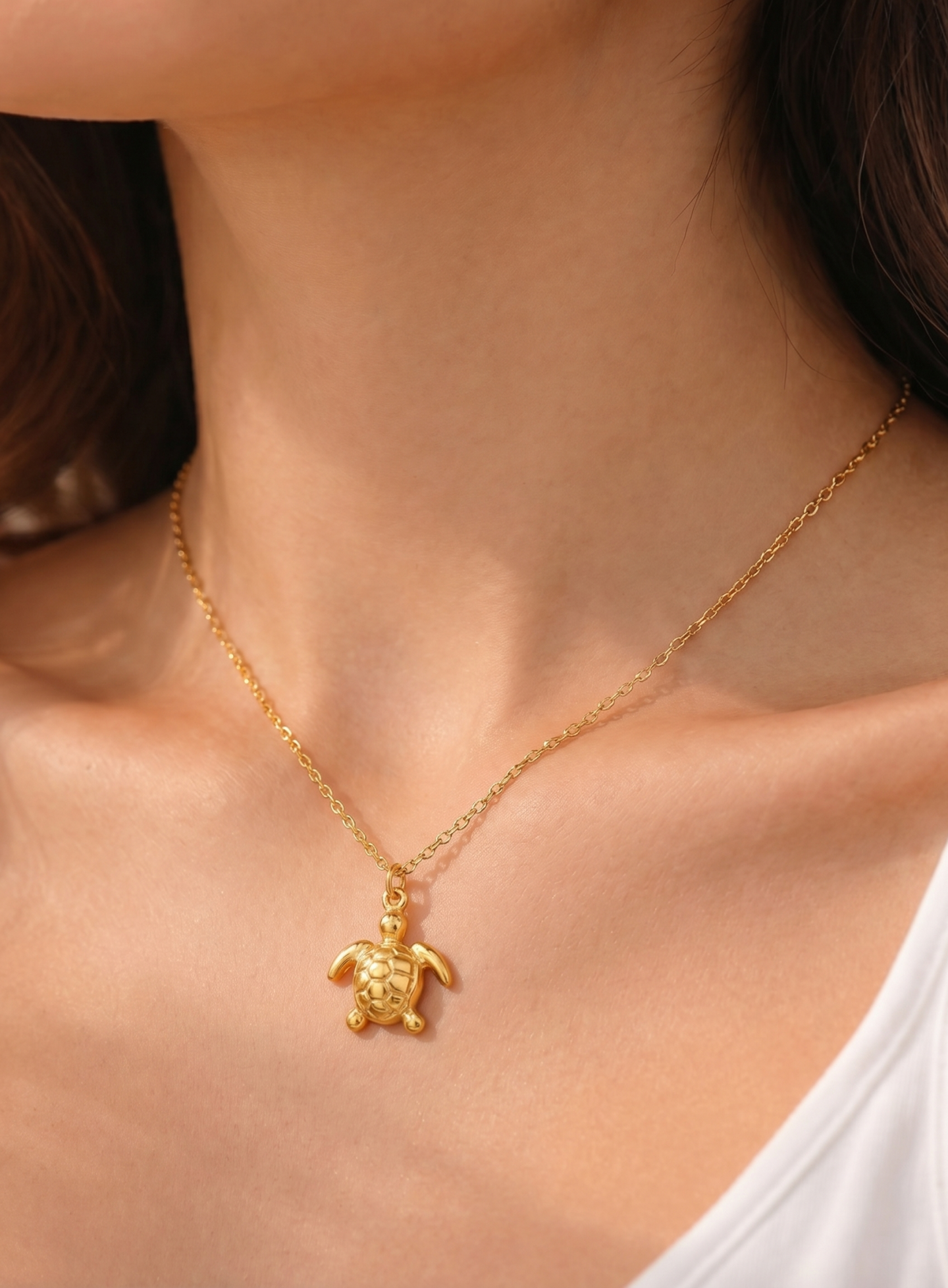 Sea Turtle Charm Necklace