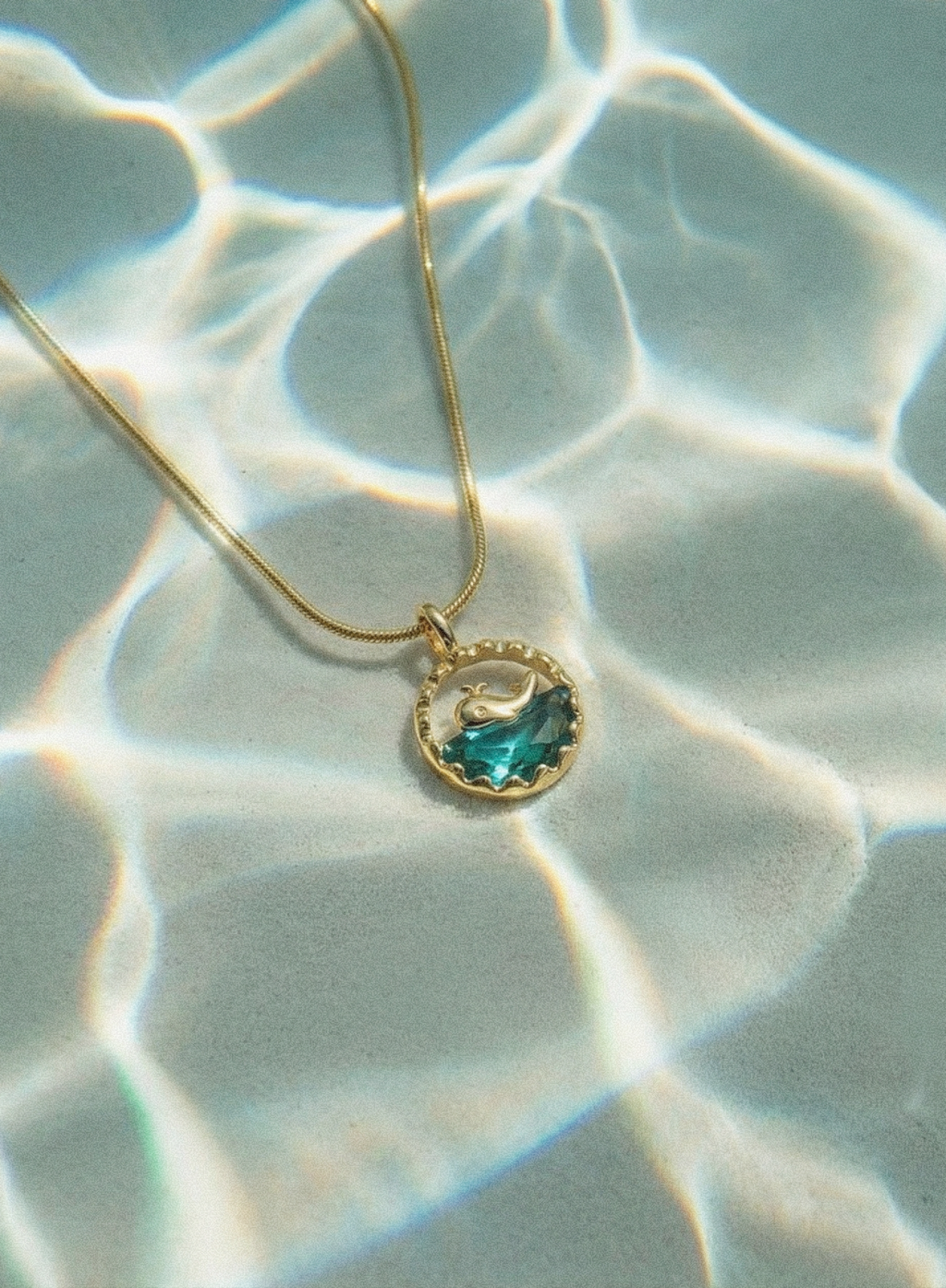 Ocean Wave Medallion Pendant