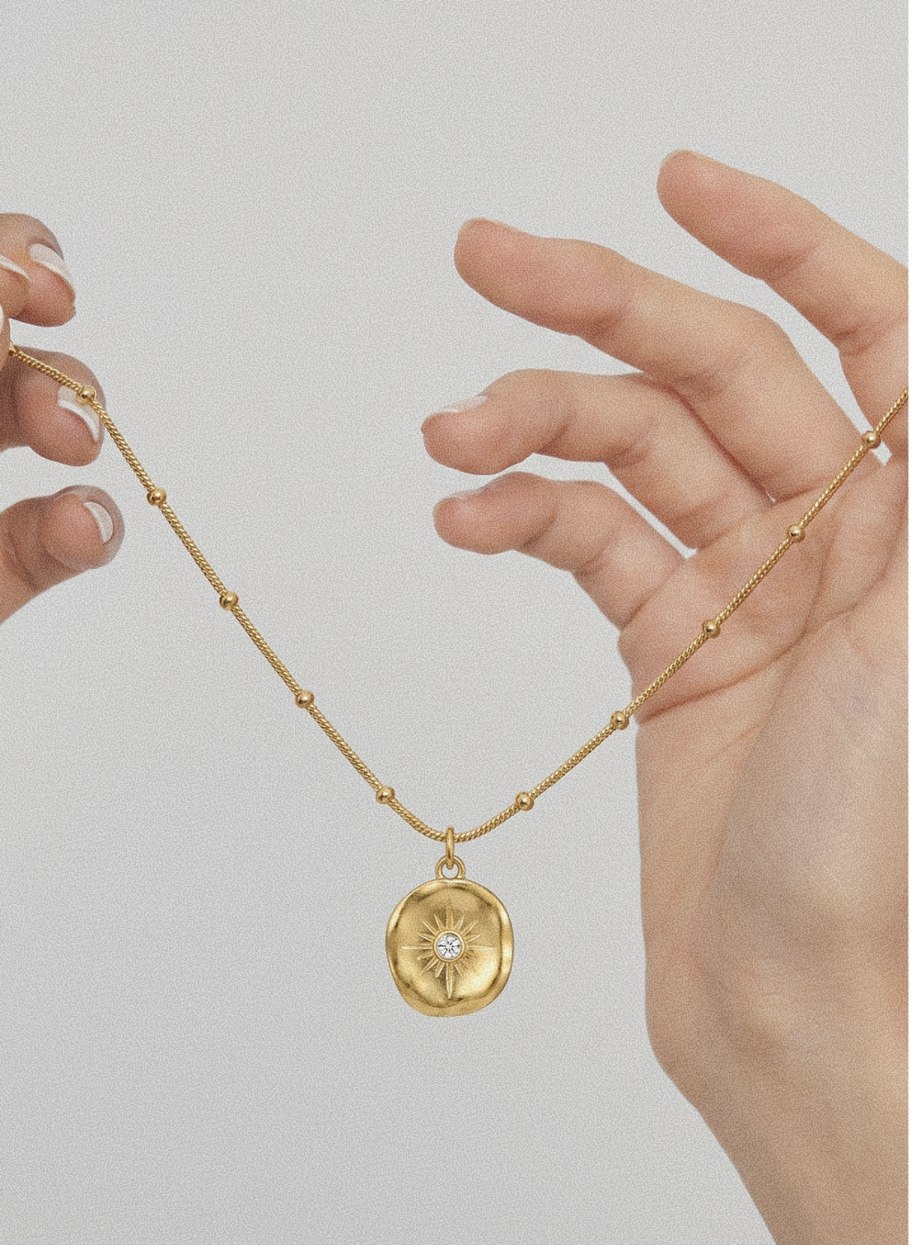 Sunburst Medallion Pendant Necklace