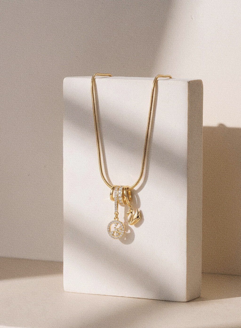 Charm Cluster Pendant Necklace
