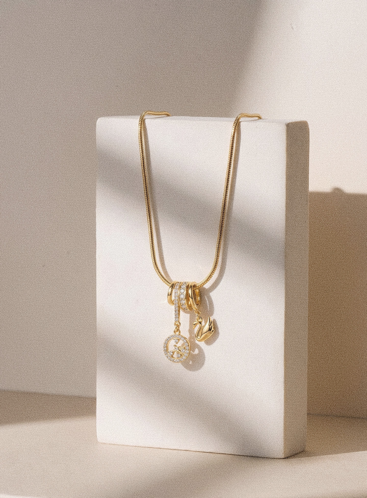 Charm Cluster Pendant Necklace