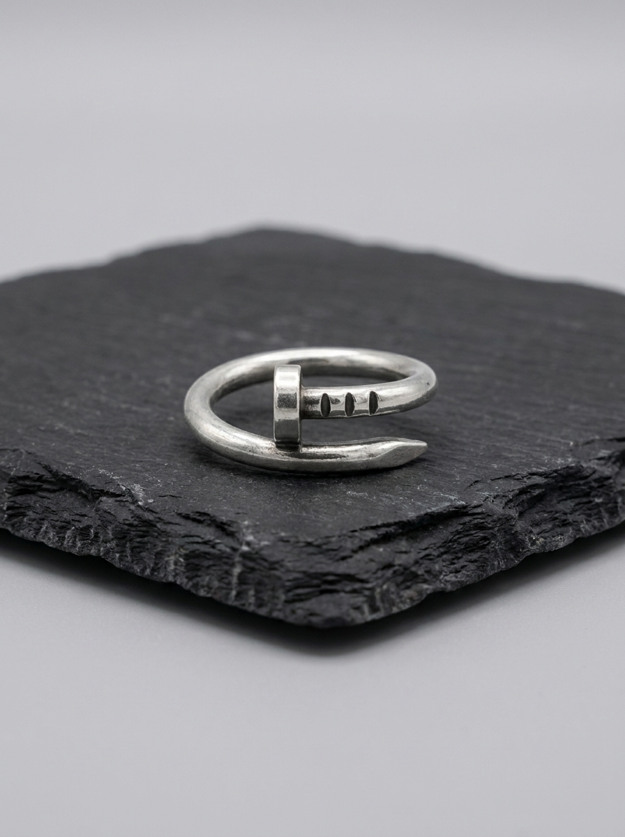 Sculpted Nail Wrap Statement Ring