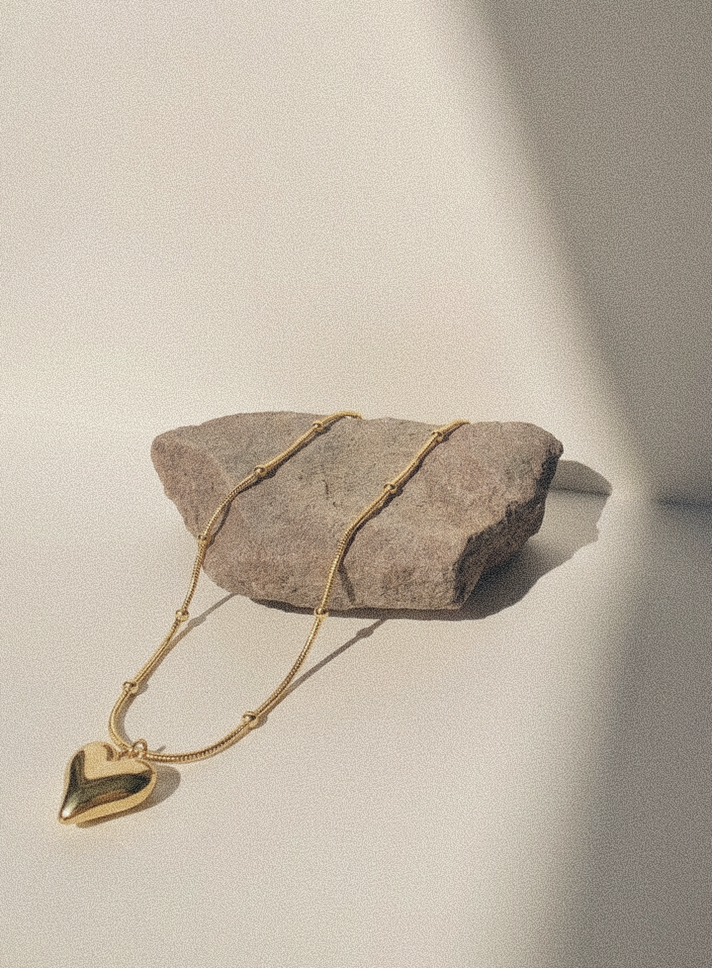 Sculpted Heart Pendant Necklace