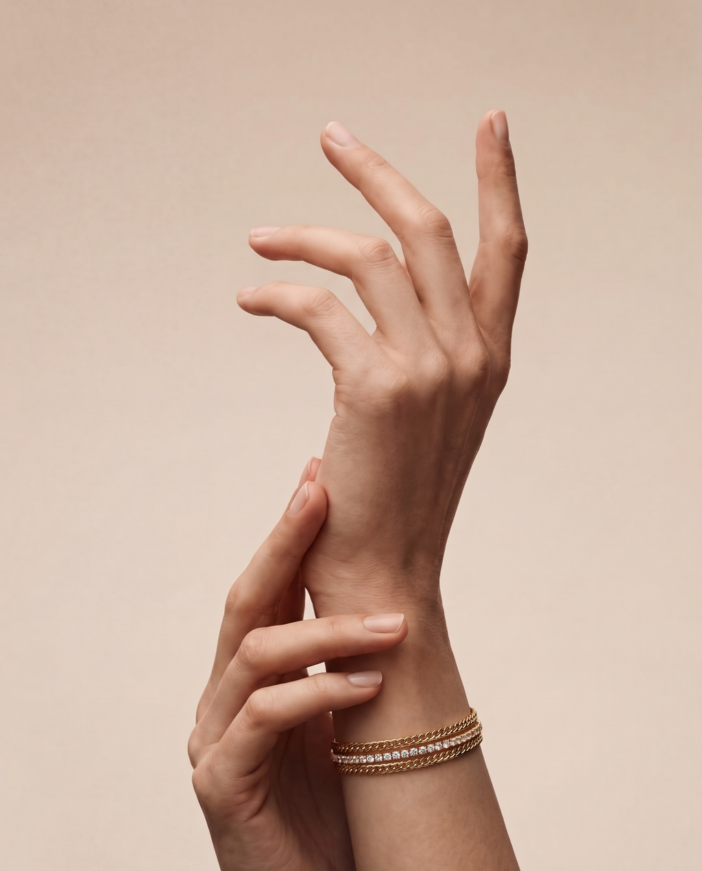 Crystal Curb Chain Bracelet