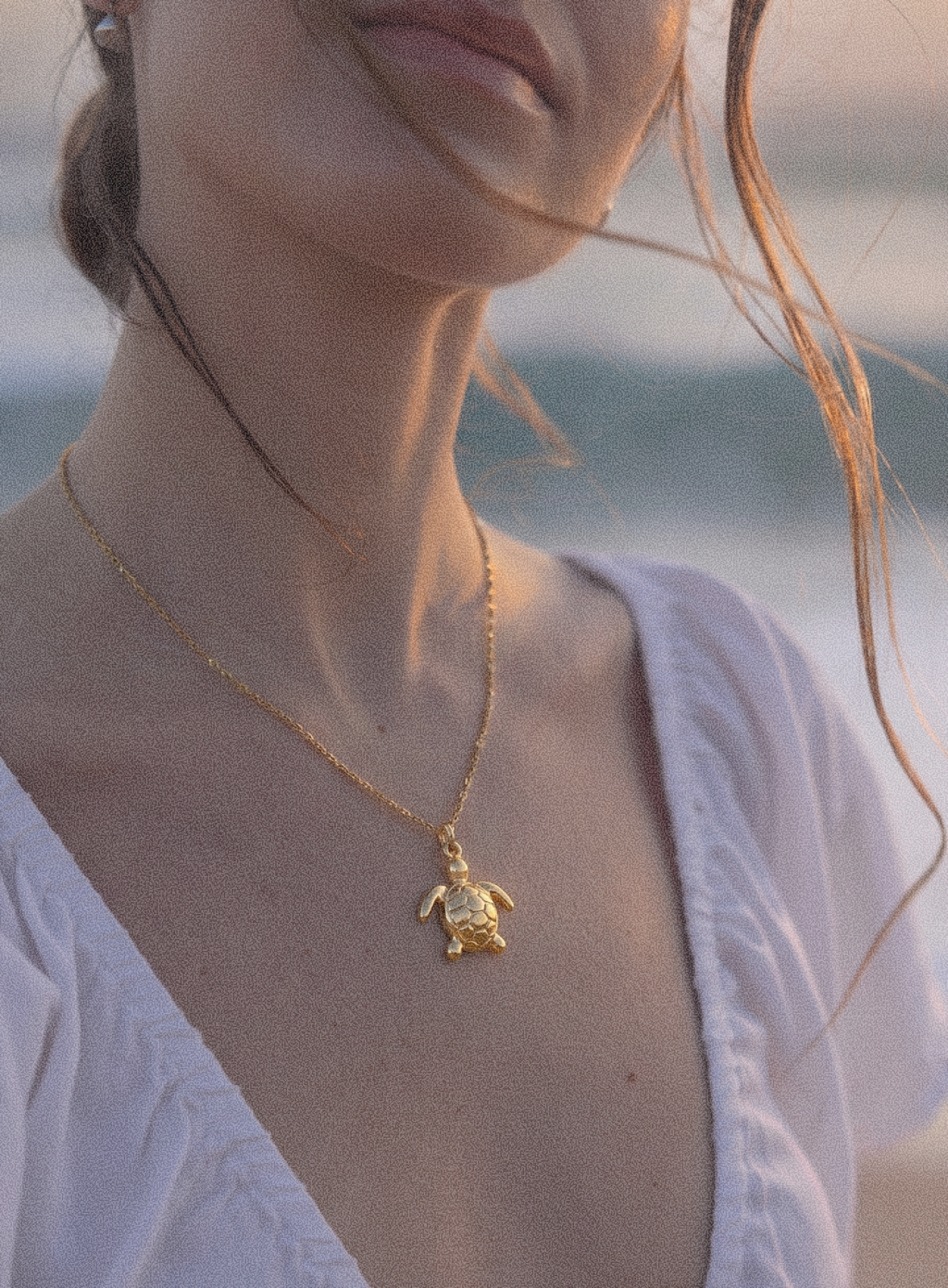 Sea Turtle Charm Necklace