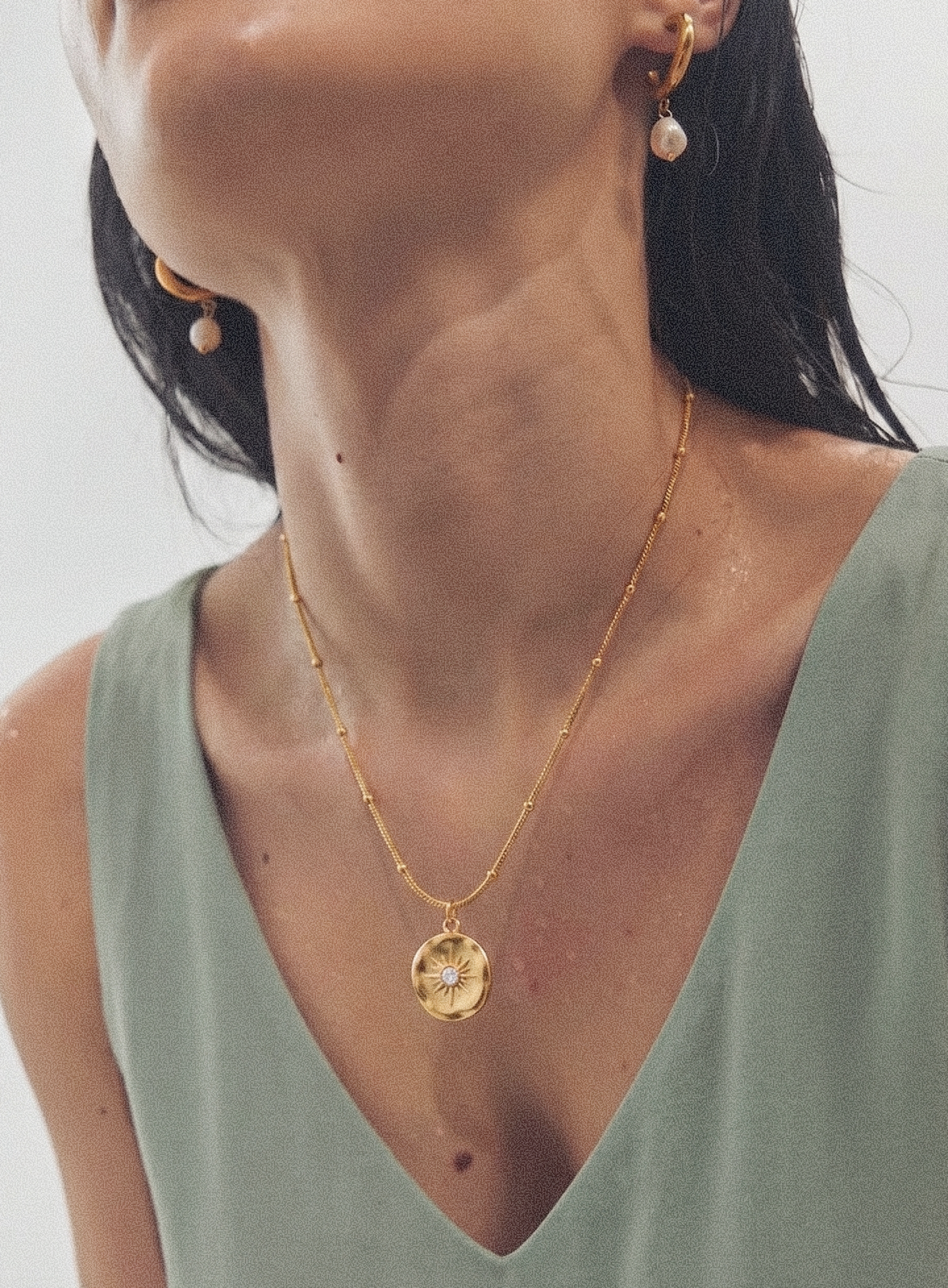 Sunburst Medallion Pendant Necklace