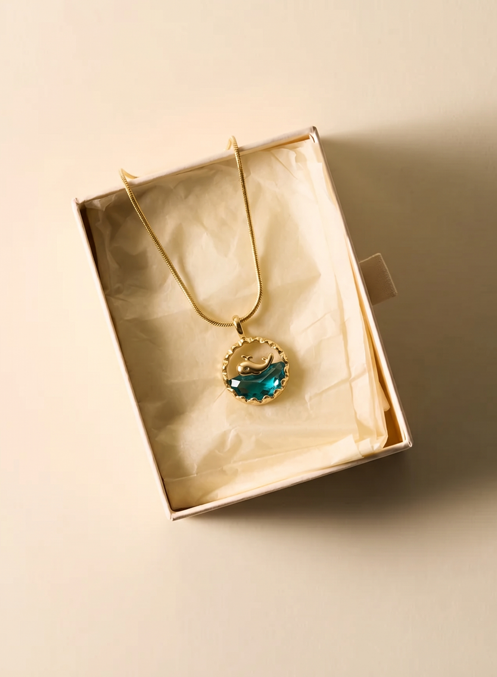 Ocean Wave Medallion Pendant