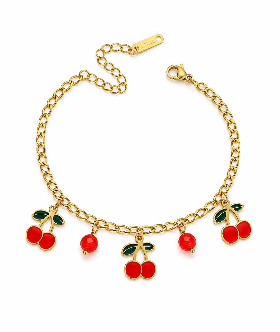 Cherry Charm Bracelet