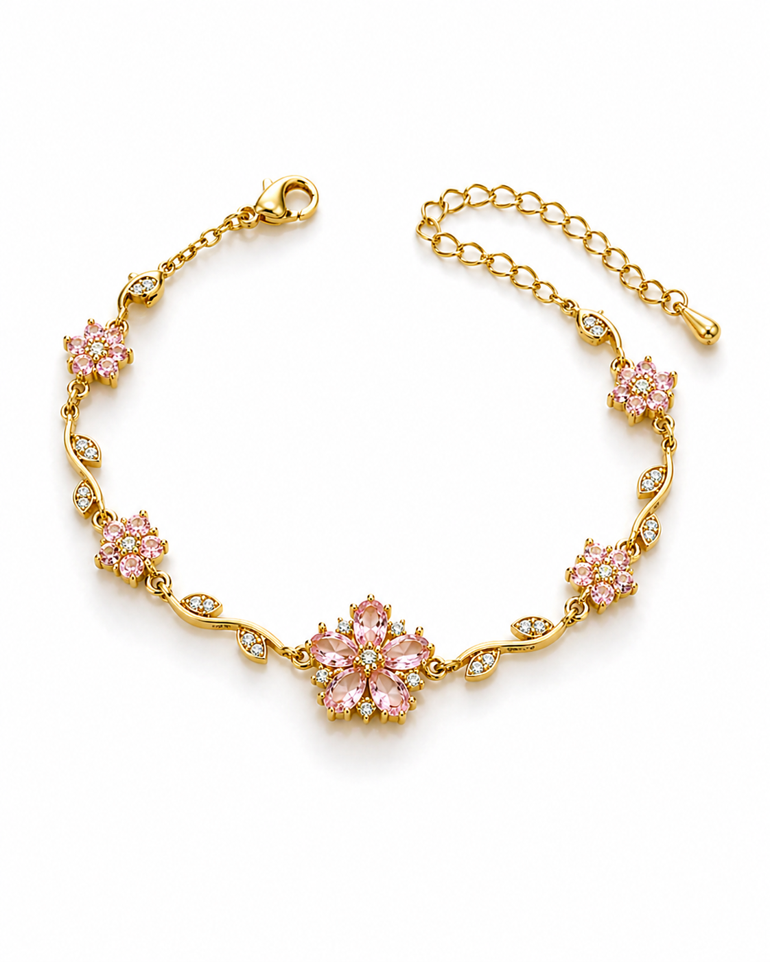 Blush Bloom Floral Tulip Bracelet