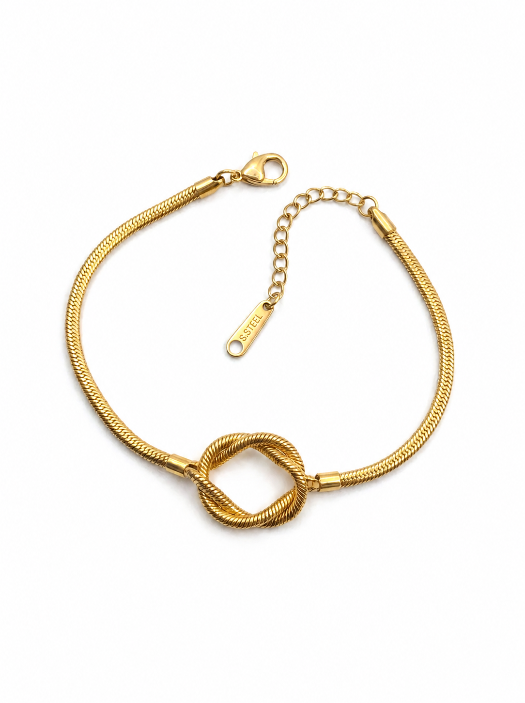 Twisted Knot Chain Bracelet