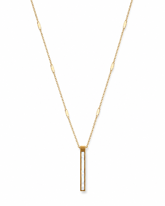 Mother of Pearl Bar Necklace