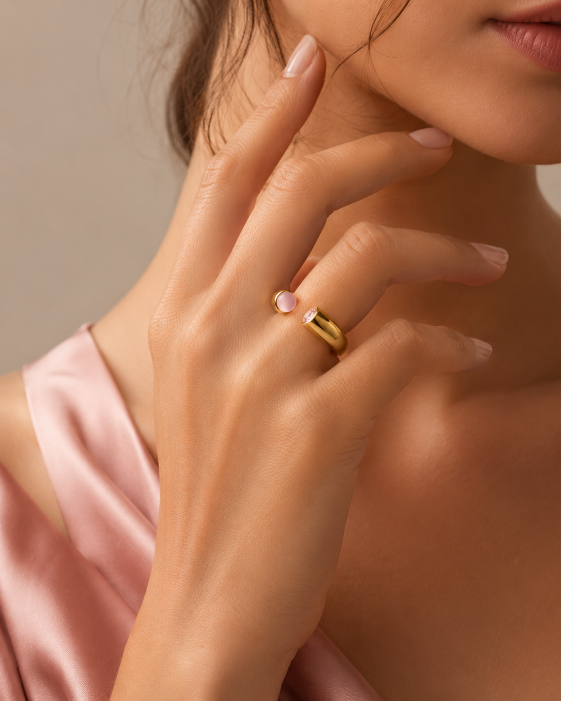 Rose Lumiere Open Ring