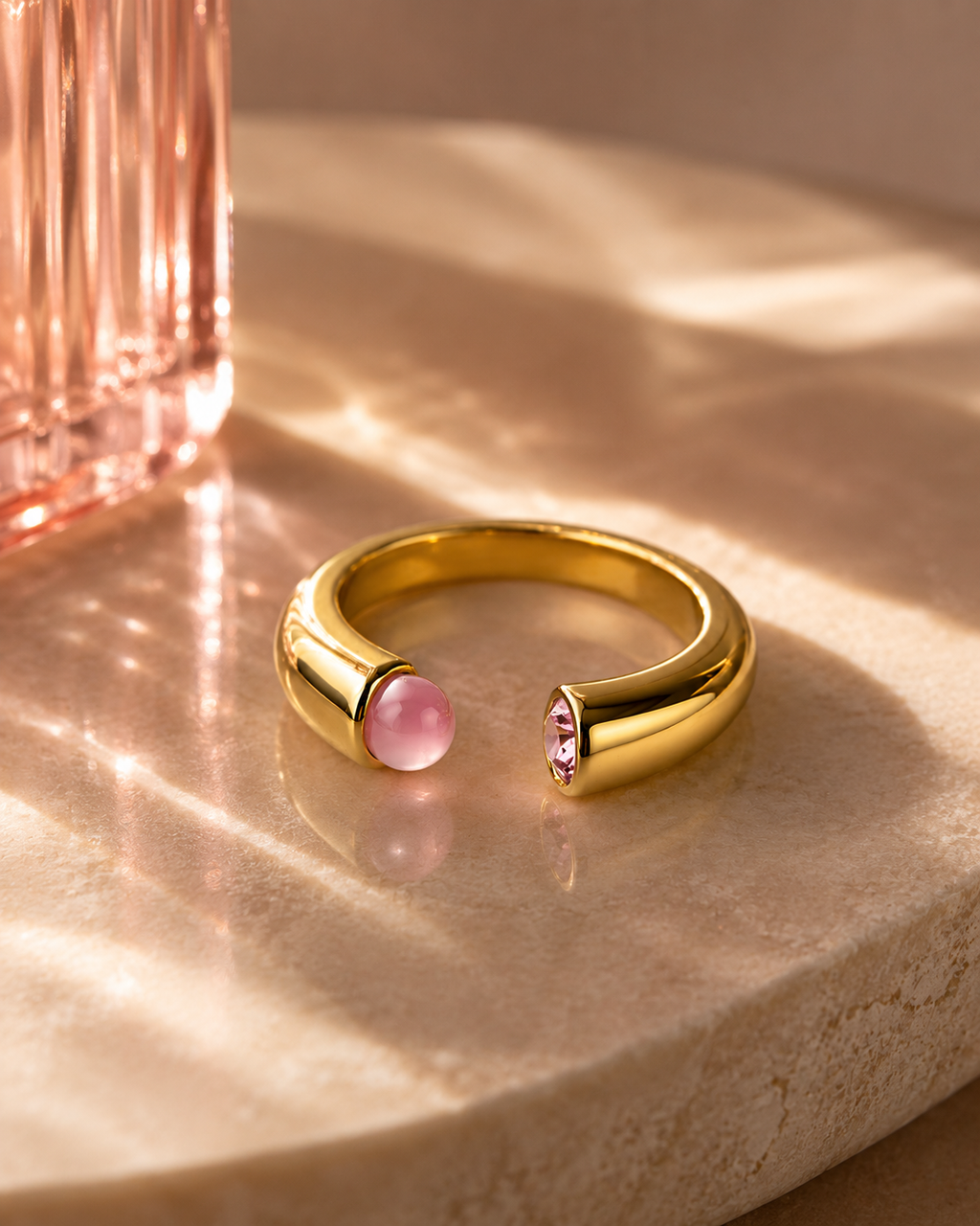 Rose Lumiere Open Ring