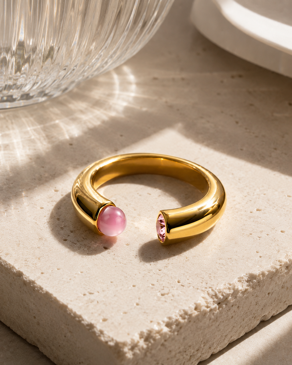 Rose Lumiere Open Ring