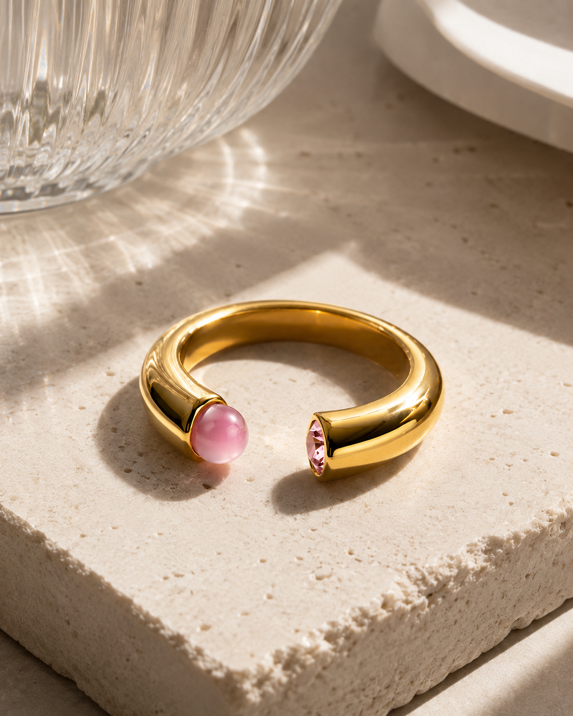 Rose Lumiere Open Ring