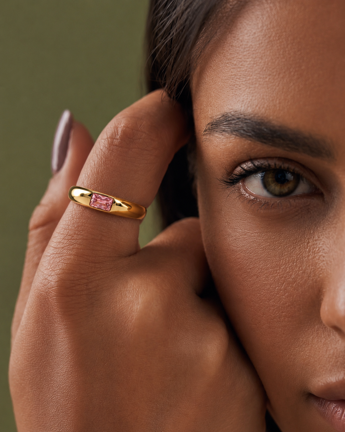 Roselle Baguette Band Ring