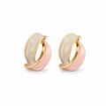 Pastel Enamel Hoop Earrings