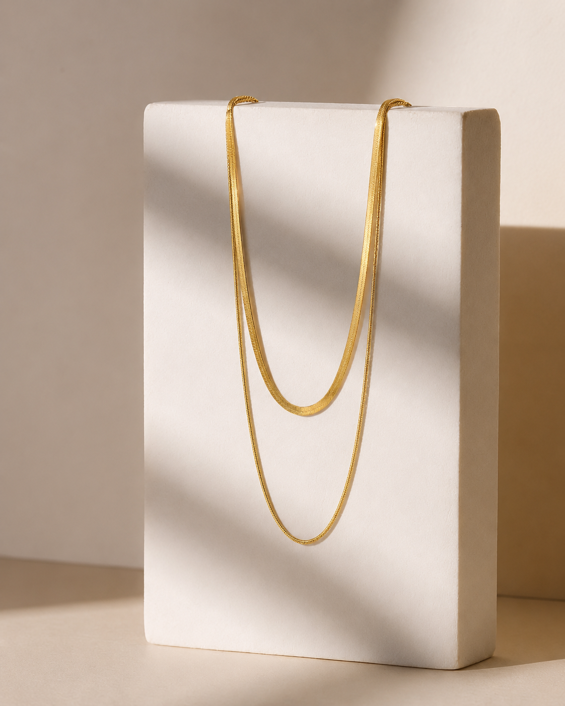 Dual Layer Snake Chain Necklace