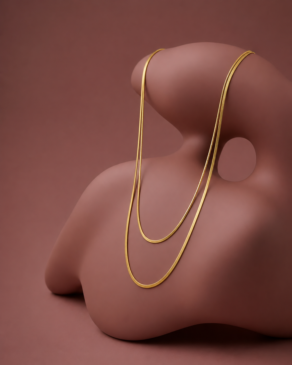 Dual Layer Snake Chain Necklace
