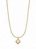 Pearl Clover Pendant Necklace