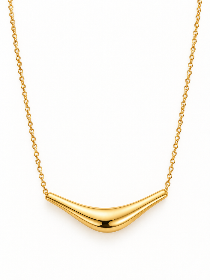 Classic Curved Bar Necklace