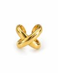 Gold Crossover Ring