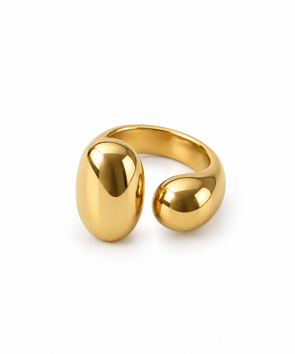 Bold Gold Cuff Ring