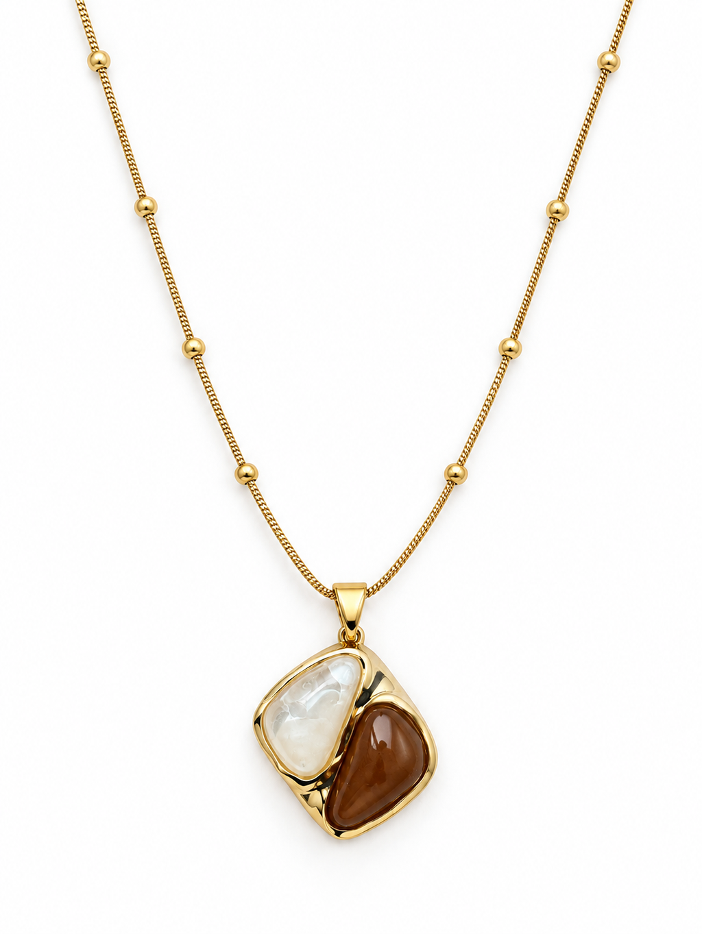 Sienna Beaded Pendant Necklace