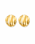 Minimal Dome Gold Stud Earrings