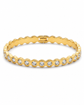 Scalloped Crystal Tennis Bracelet