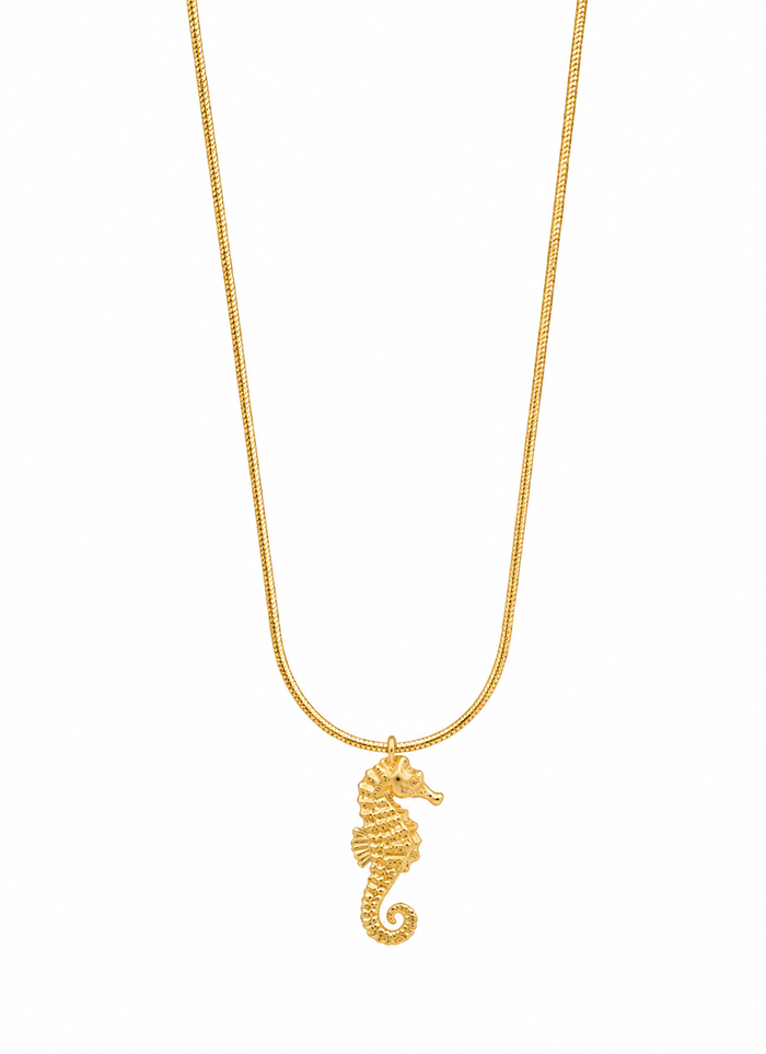 Minimal Seahorse Pendant Necklace