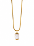 Lustre Pearl Bar Pendant Necklace