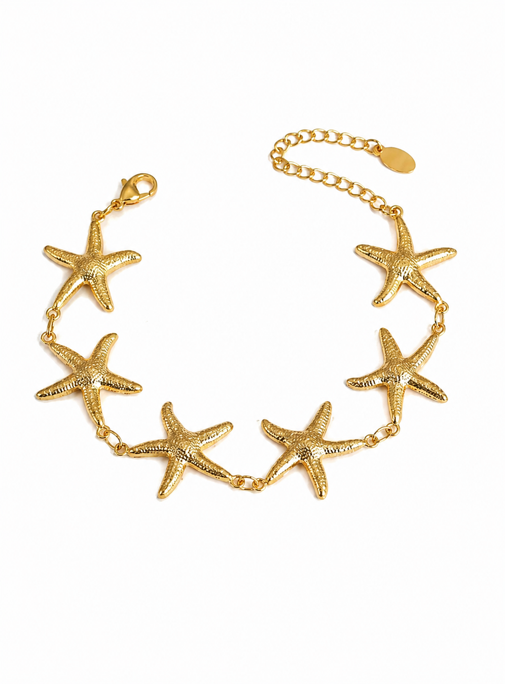 Starfish Charm Bracelet Coastal Gold