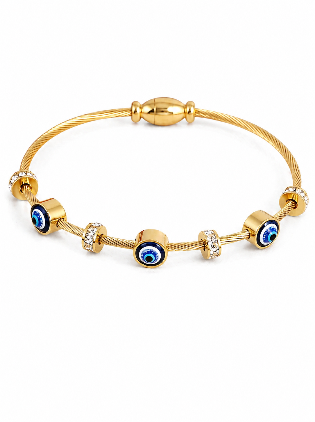 Modern Evil Eye Charm Bracelet