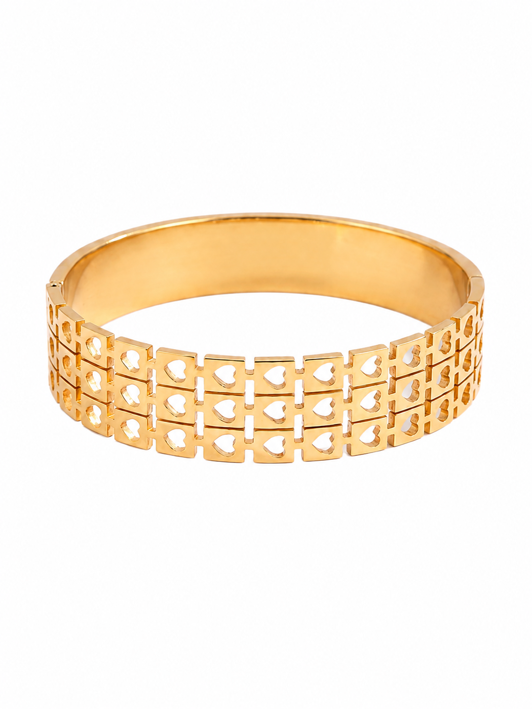 Heart Lattice Statement Cuff