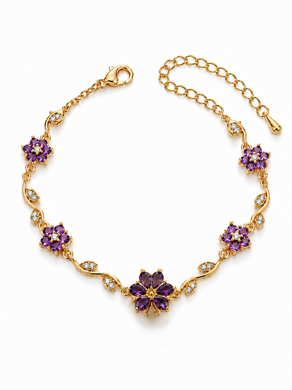 Amora Violet Bloom Bracelet