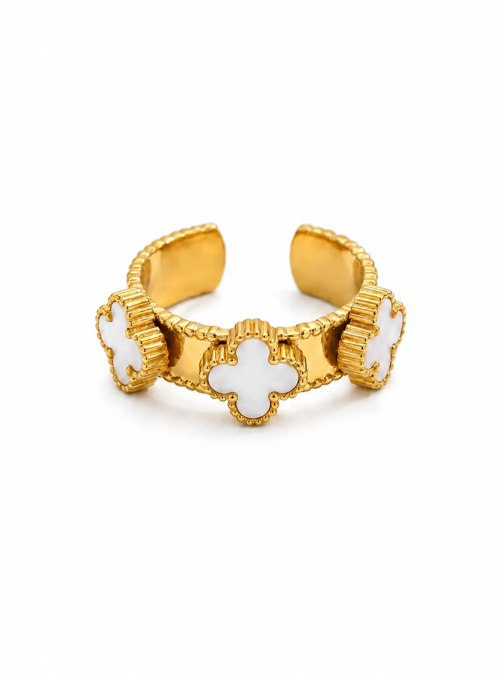 White Clover Open Band Ring