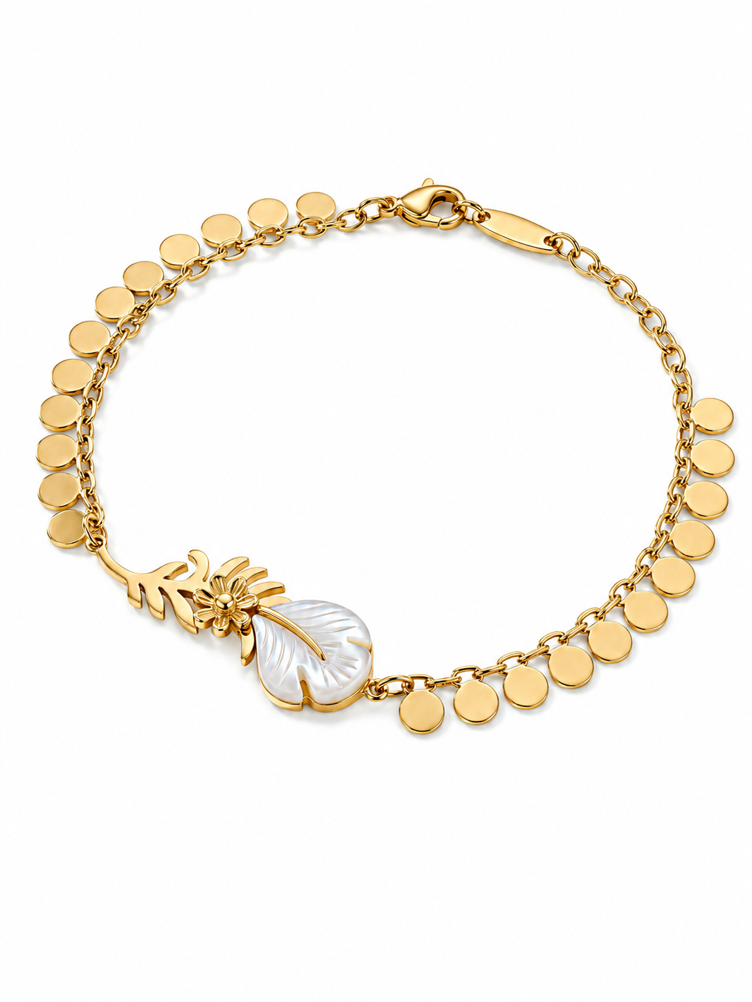 Mother of Pearl Charm Bracelet