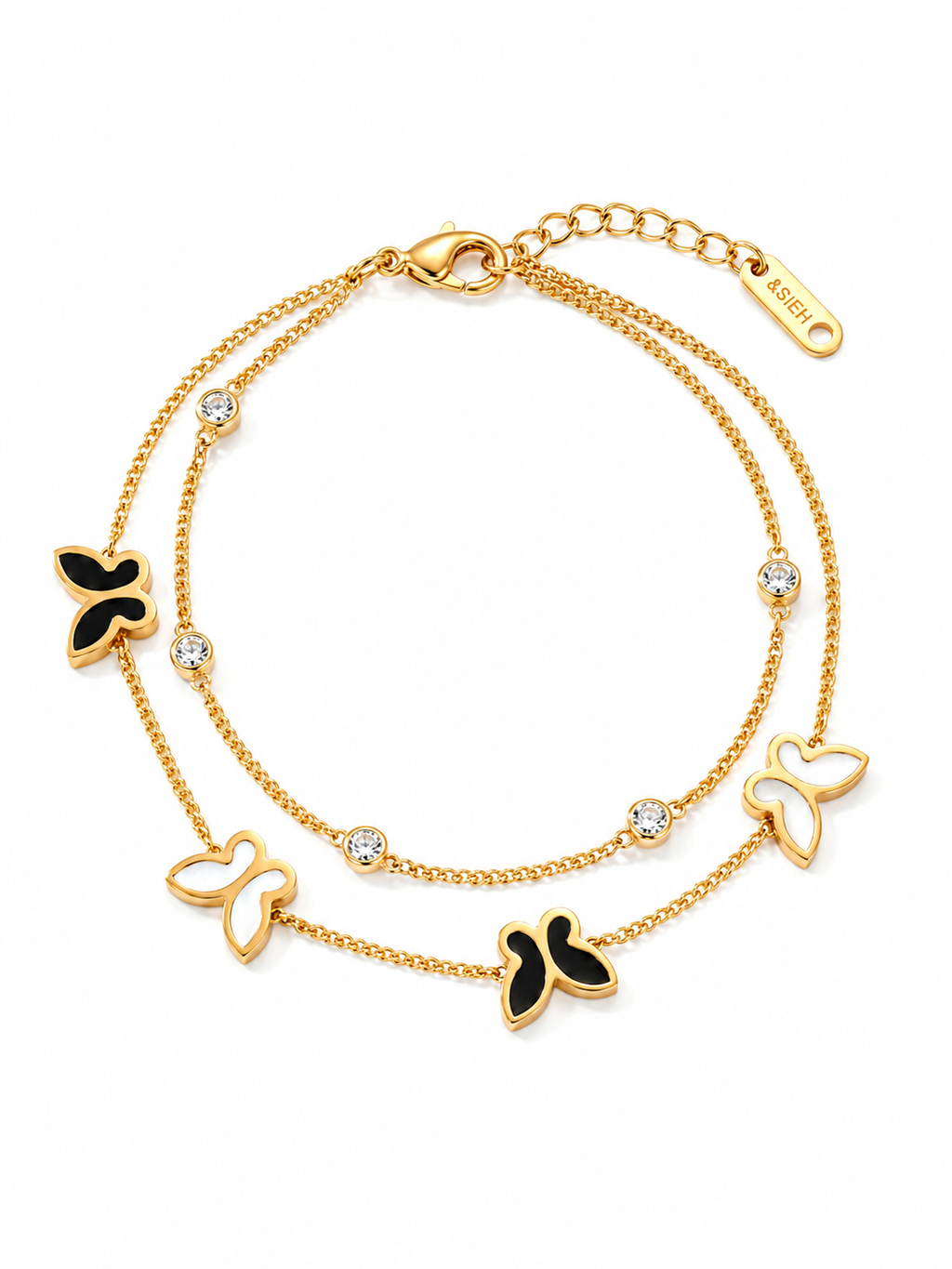 Butterfly Motif Chain Bracelet