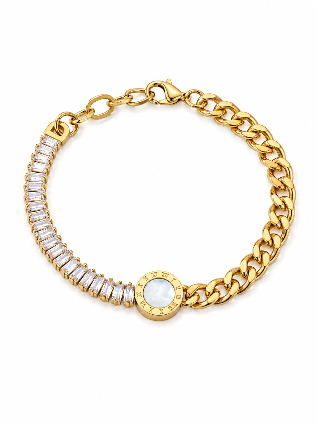 Crystal Bar Link Bracelet