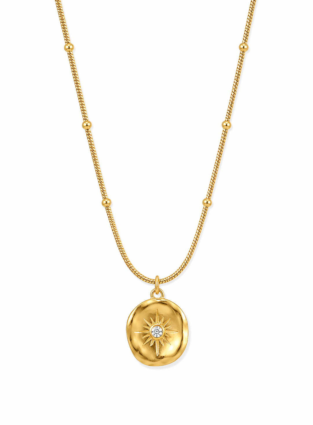 Sunburst Medallion Pendant Necklace