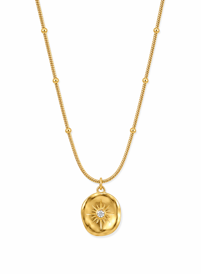 Sunburst Medallion Pendant Necklace