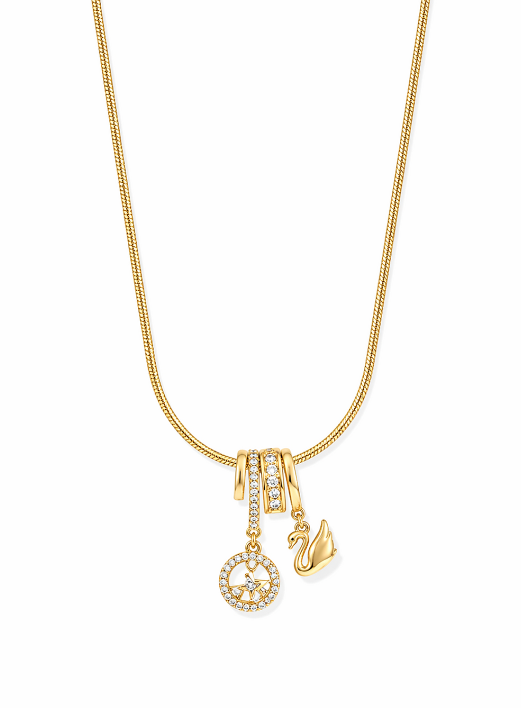 Charm Cluster Pendant Necklace