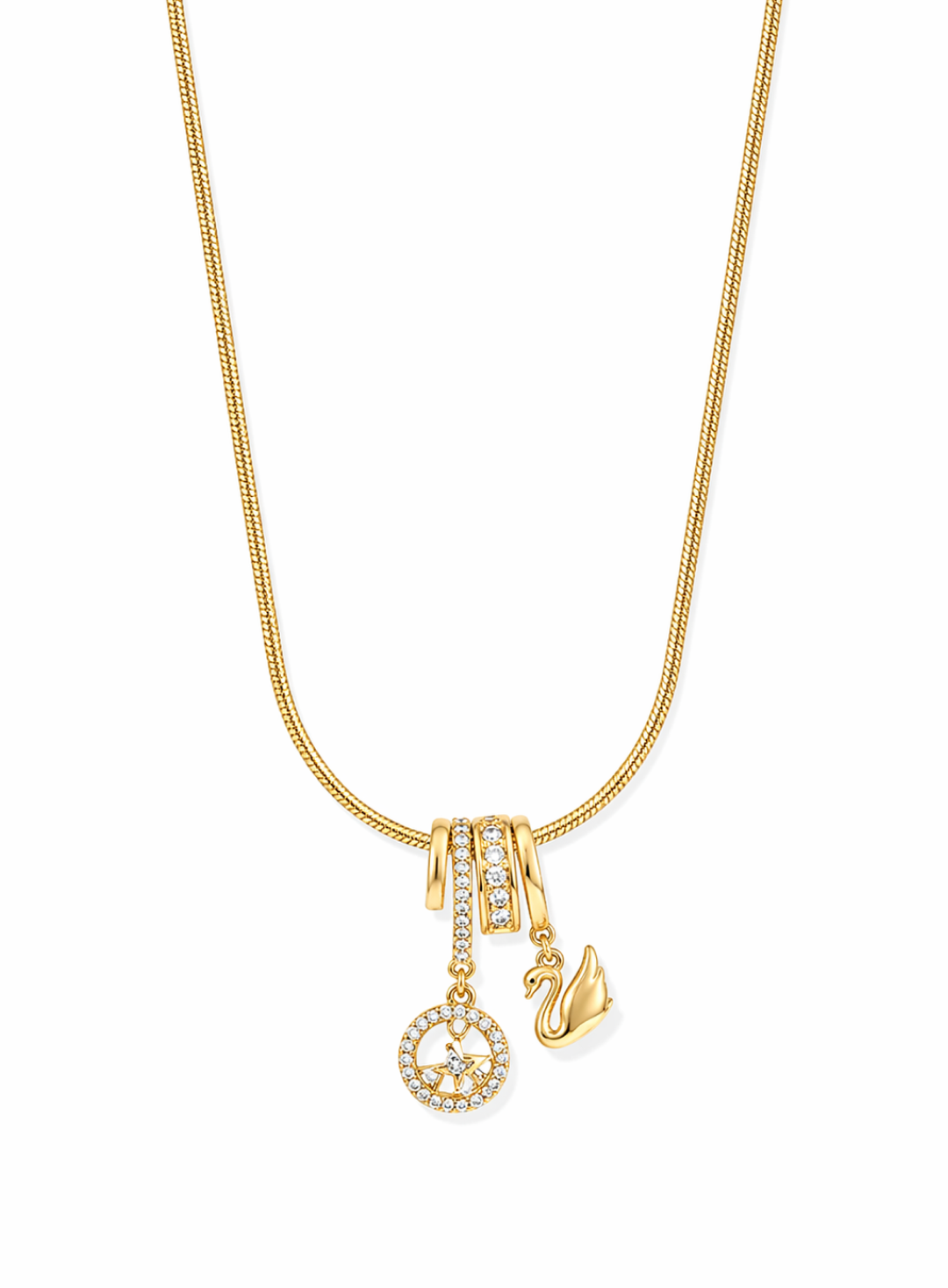 Charm Cluster Pendant Necklace