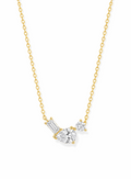 Trio Crystal Pendant Necklace